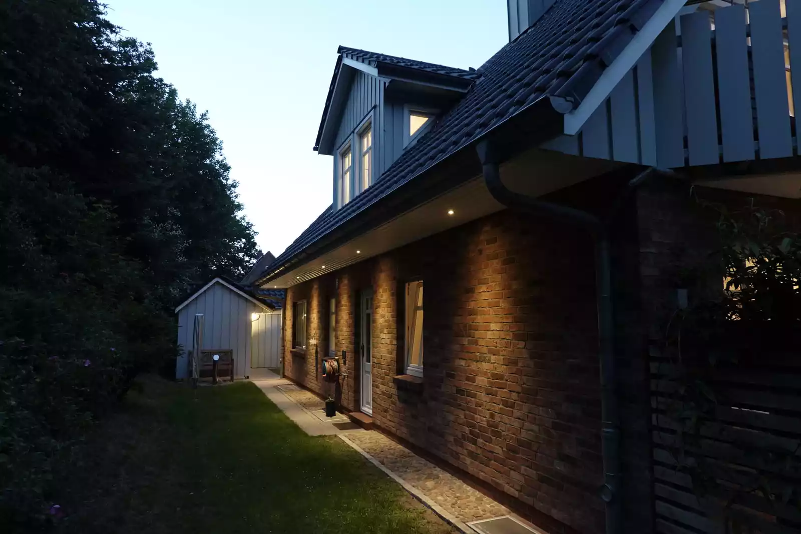 Huus Starklef in Wyk auf Föhr am Abend