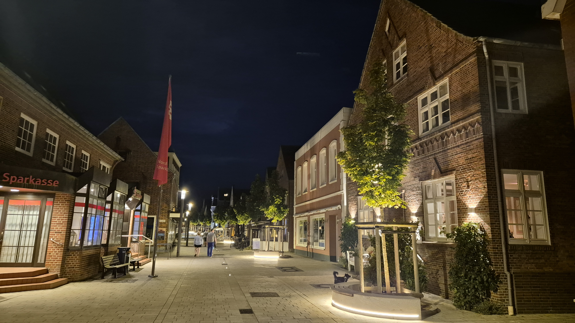 Spaziergang in Wyk am ersten Abend